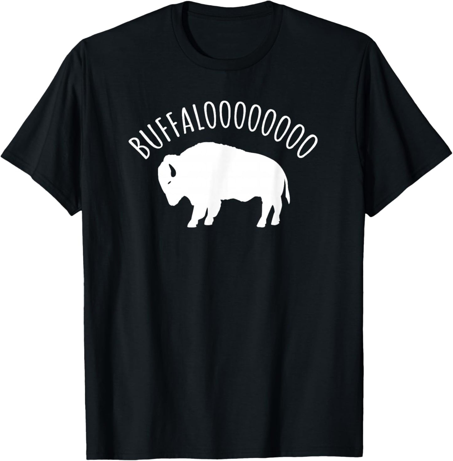 Lucky Buffalo Buffalooo Bison Nature Wildlife Design Small T-Shirt - T-Shirt | Black