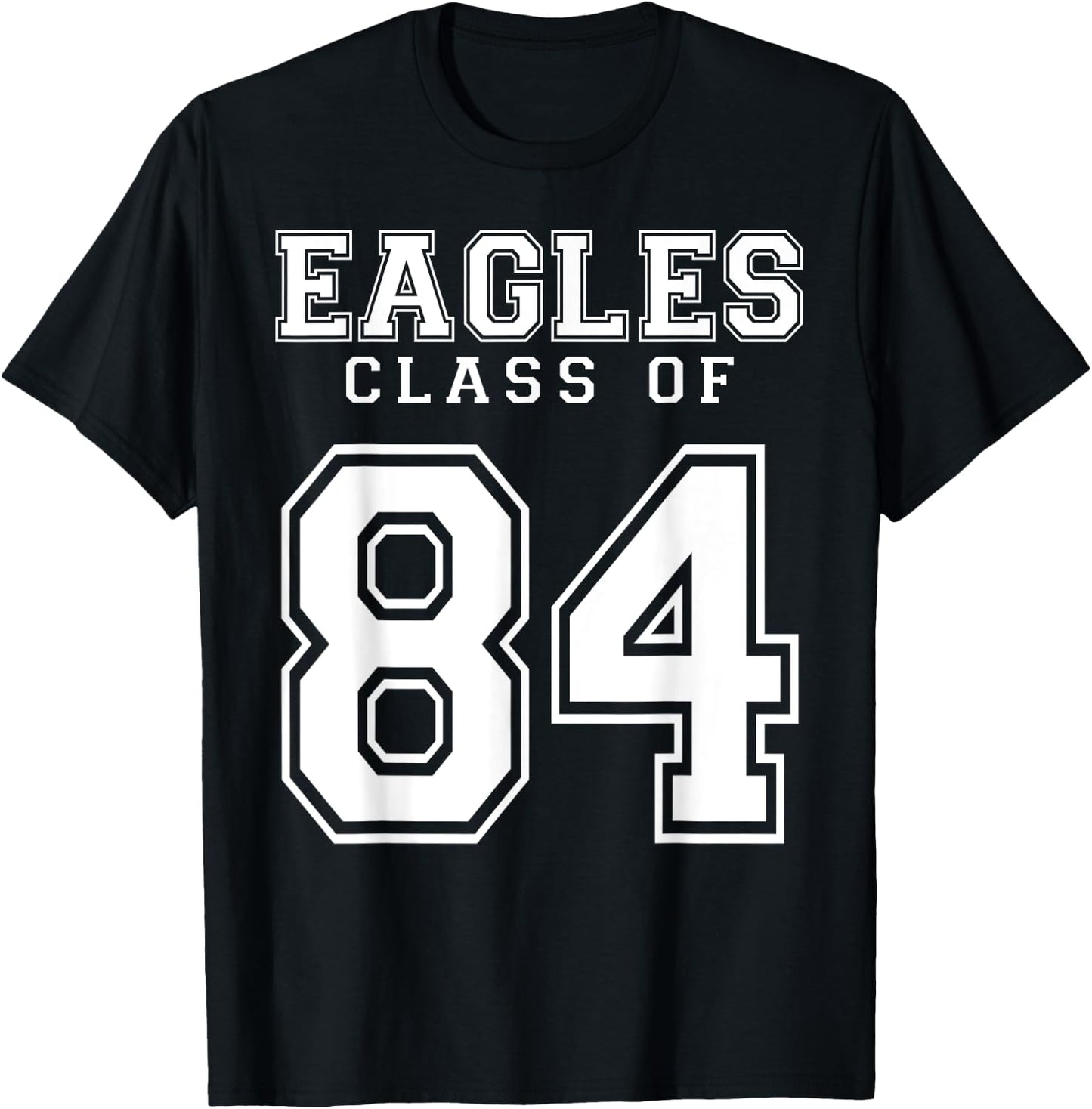 Class Of 1984 Eagles Custom Graduation Senior Personalized T-Shirt - T-Shirt | Black