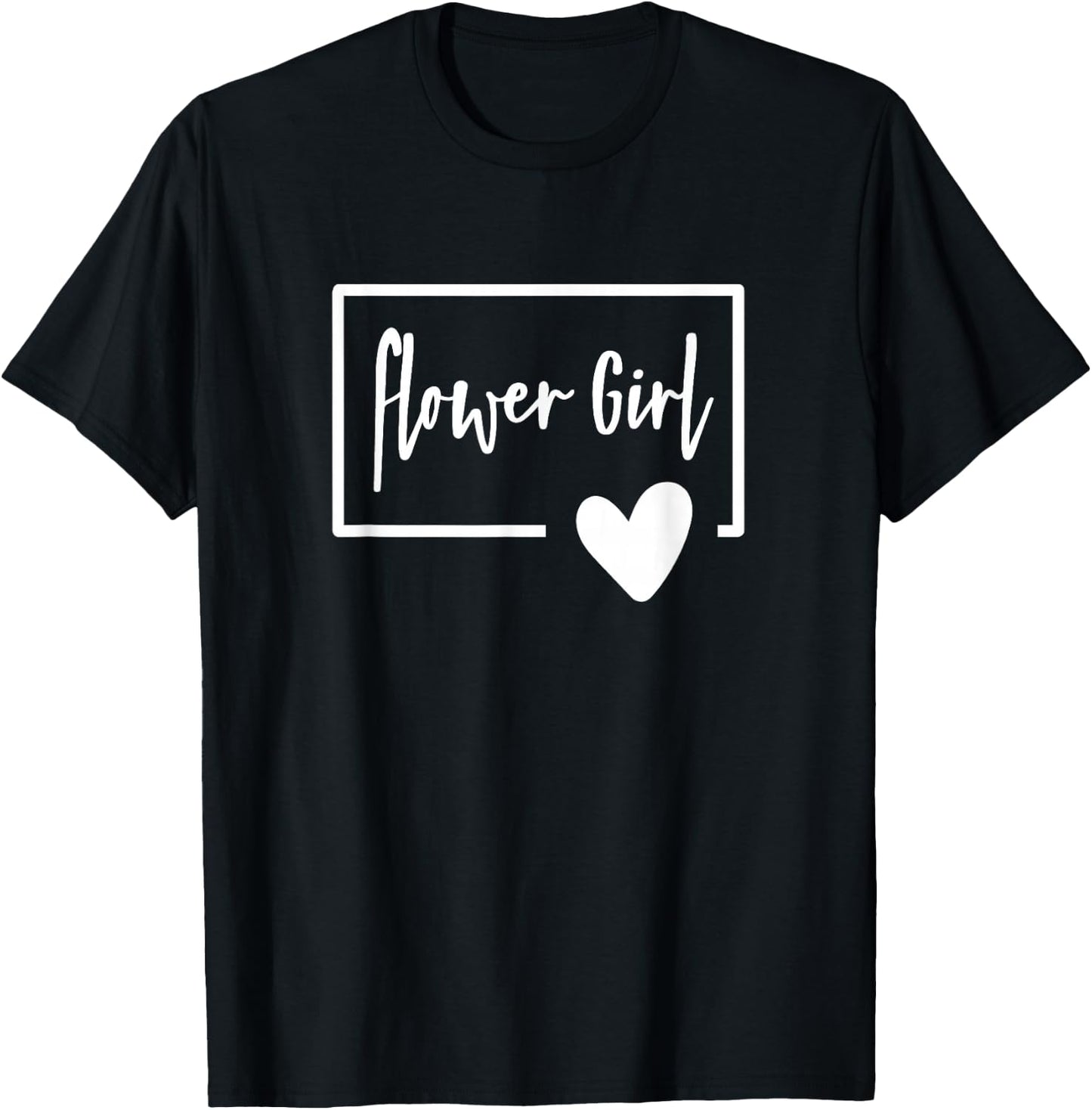 Flower Girl - Wedding Day Little Girls Heart Getting Ready T-Shirt - T-Shirt | Black