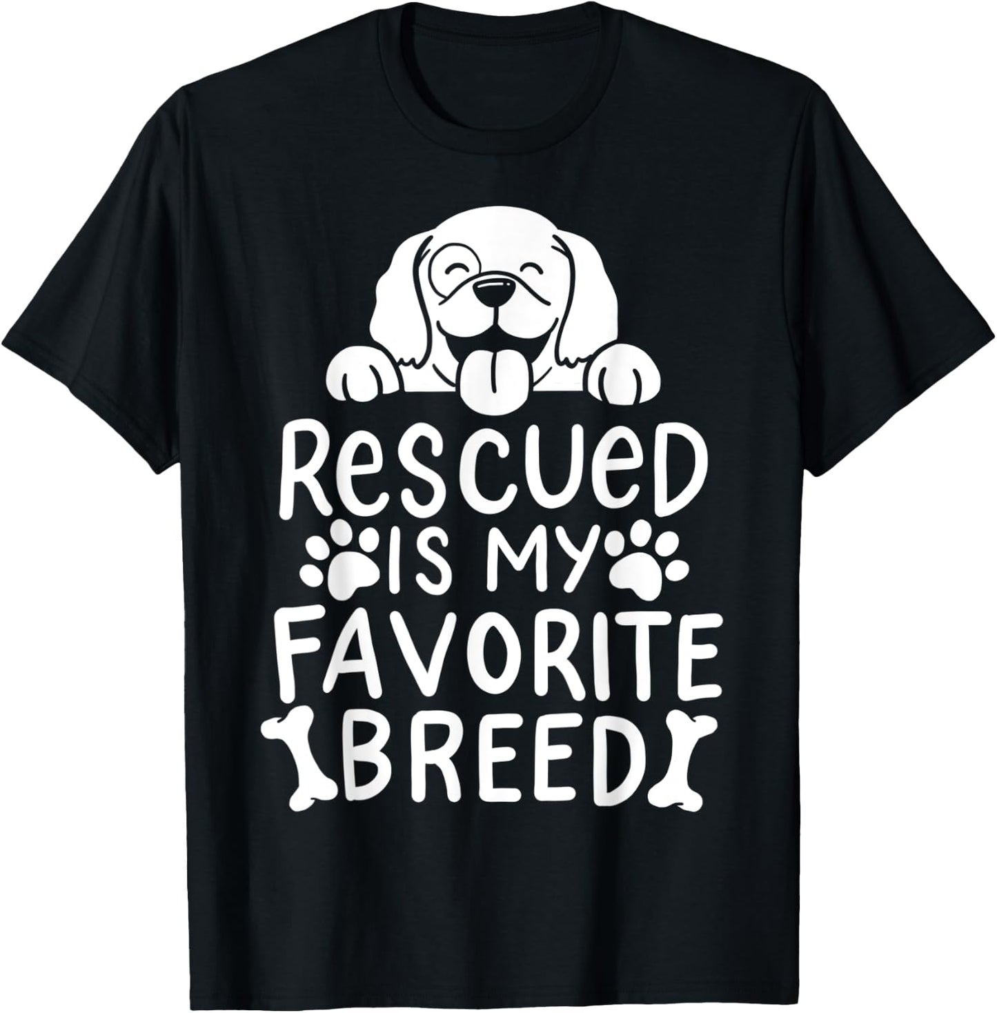Dog Pet Adoption T-Shirt - T-Shirt | Black