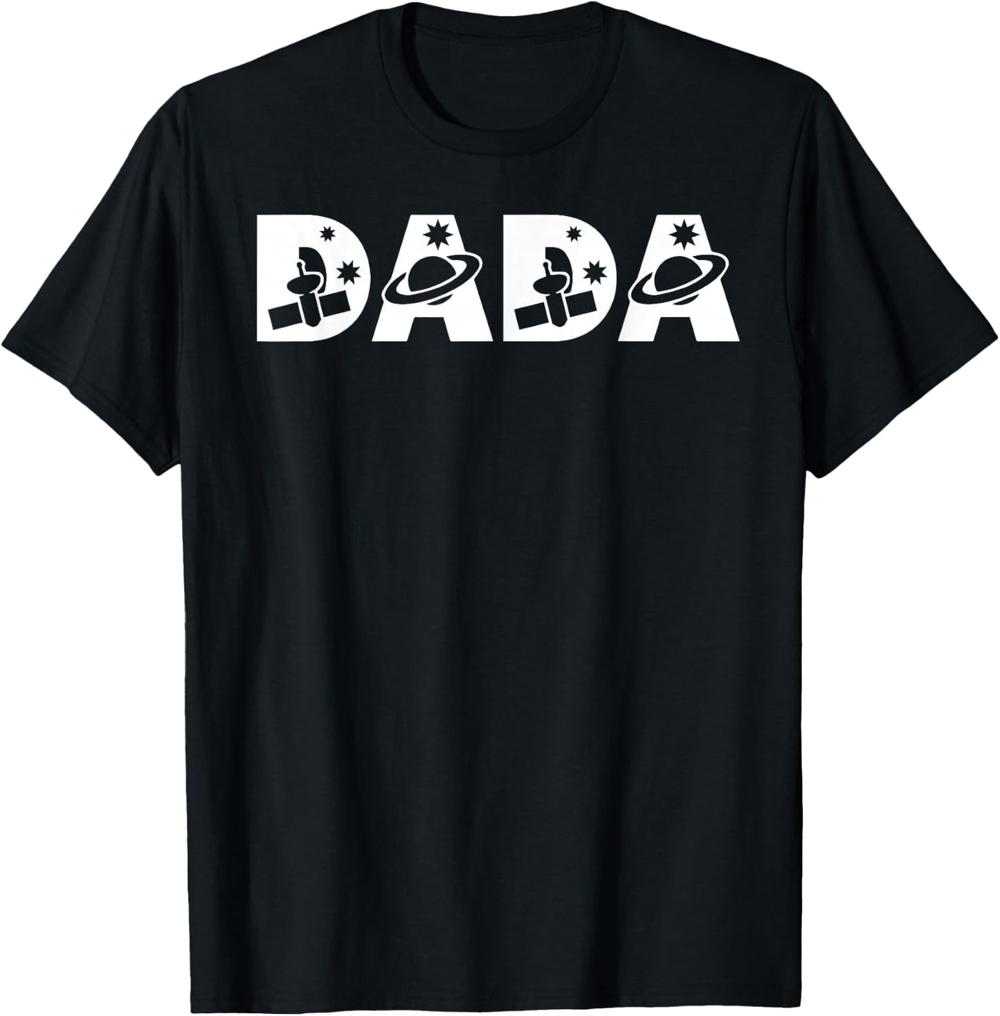 Funny Dada Space Astronaut Birthday Party T-Shirt - T-Shirt | Black