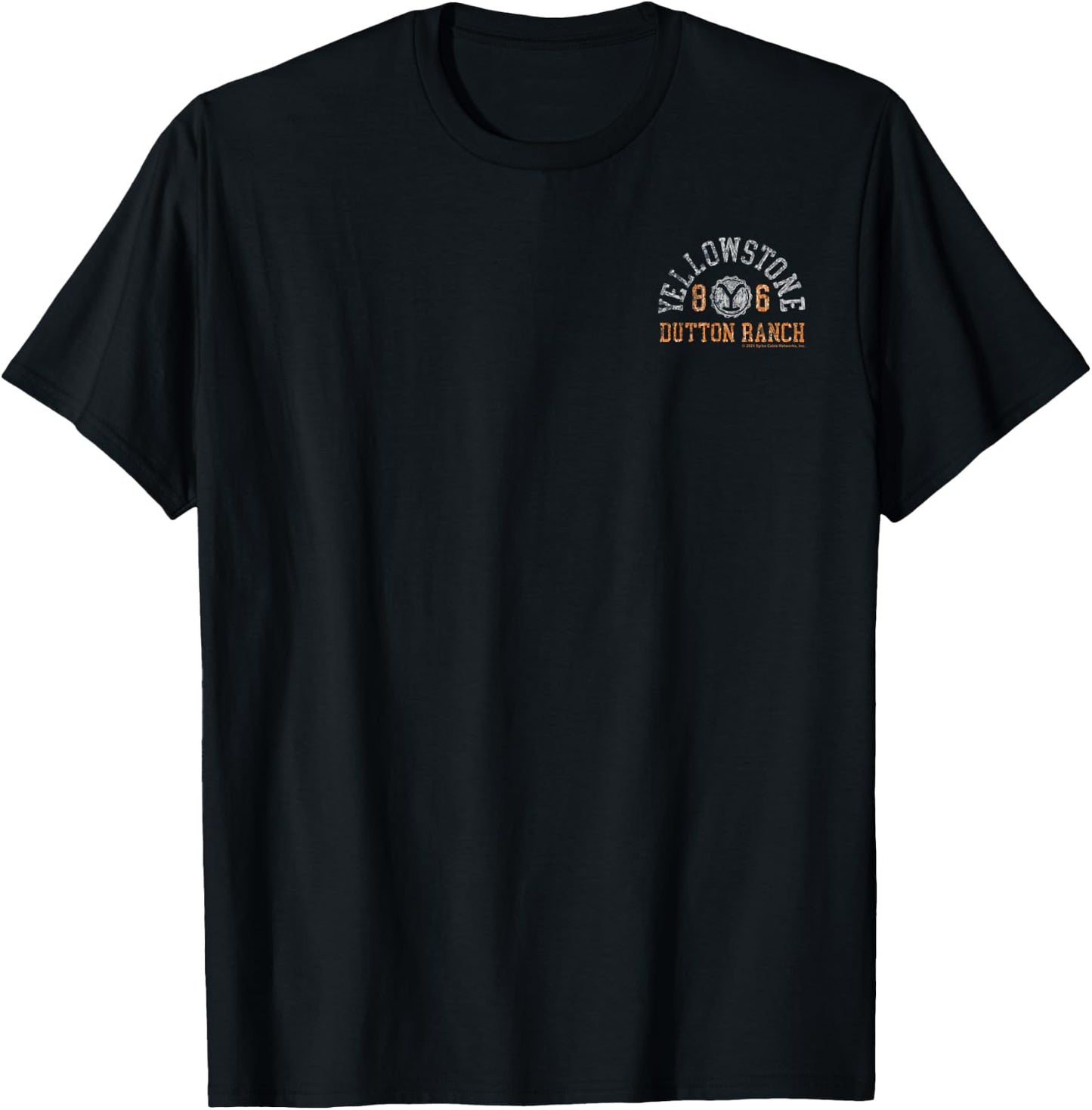 Yellowstone Dutton Ranch Protect The Family Front & Back Short Sleeve T-Shirt - T-Shirt | Black