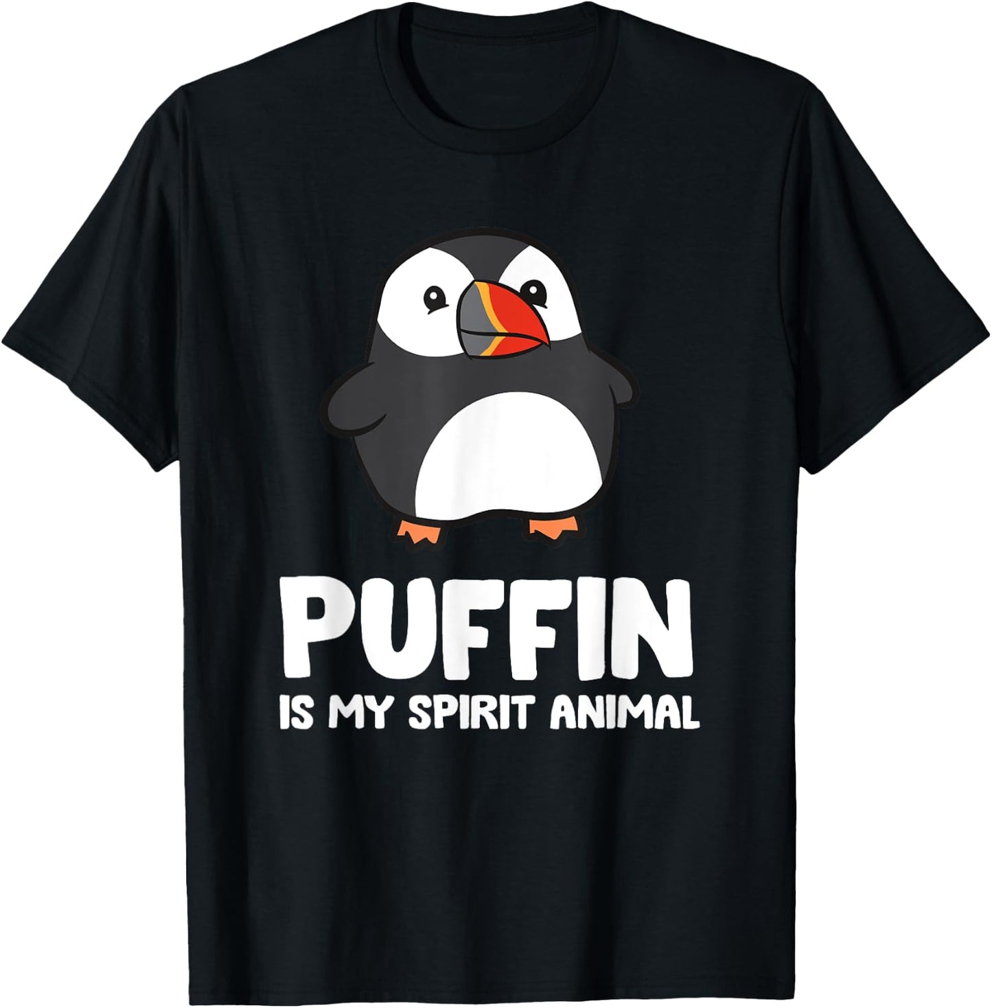 Puffin Is My Spirit Animal Sea Bird Puffins T-Shirt - T-Shirt | Black