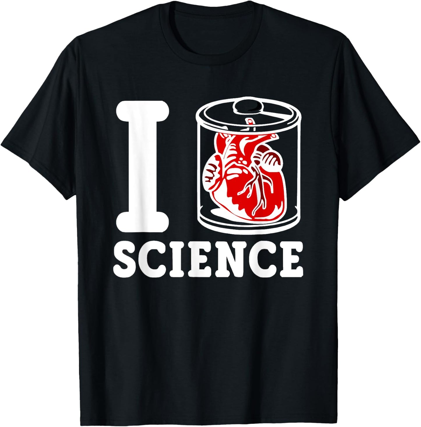 I Heart Science - I Love Science T-Shirt - T-Shirt | Black
