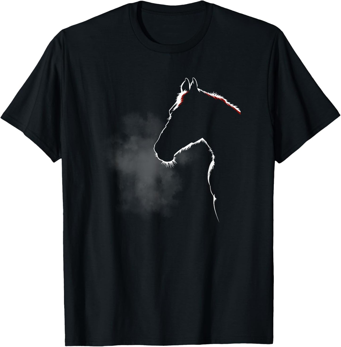 Horse Silhouette Shirt - Horse Related Gifts T-Shirt - T-Shirt | Black