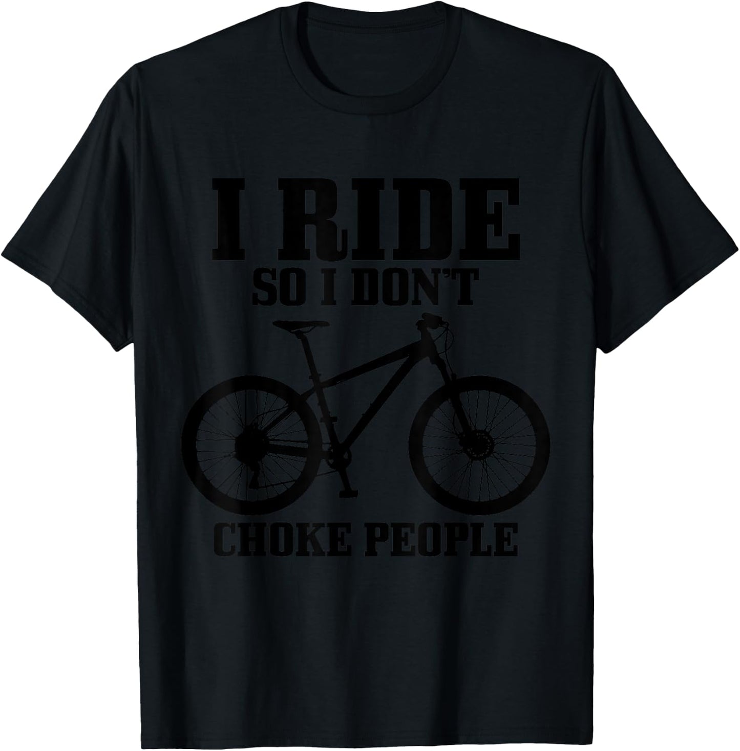 Mountain Bike Funny MTB Bicycle Cycling Mountain Biker T-Shirt - T-Shirt | Black