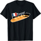 Bonjour Baguette French Bread France Lover Francophile T-Shirt - T-Shirt | Black