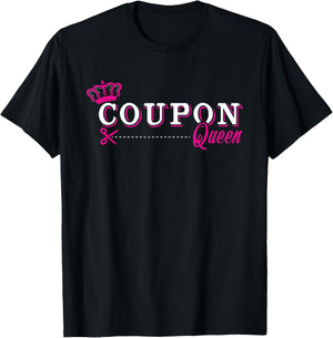 Coupon queen - couponing - funny couponer gift T-Shirt - T-Shirt | Black