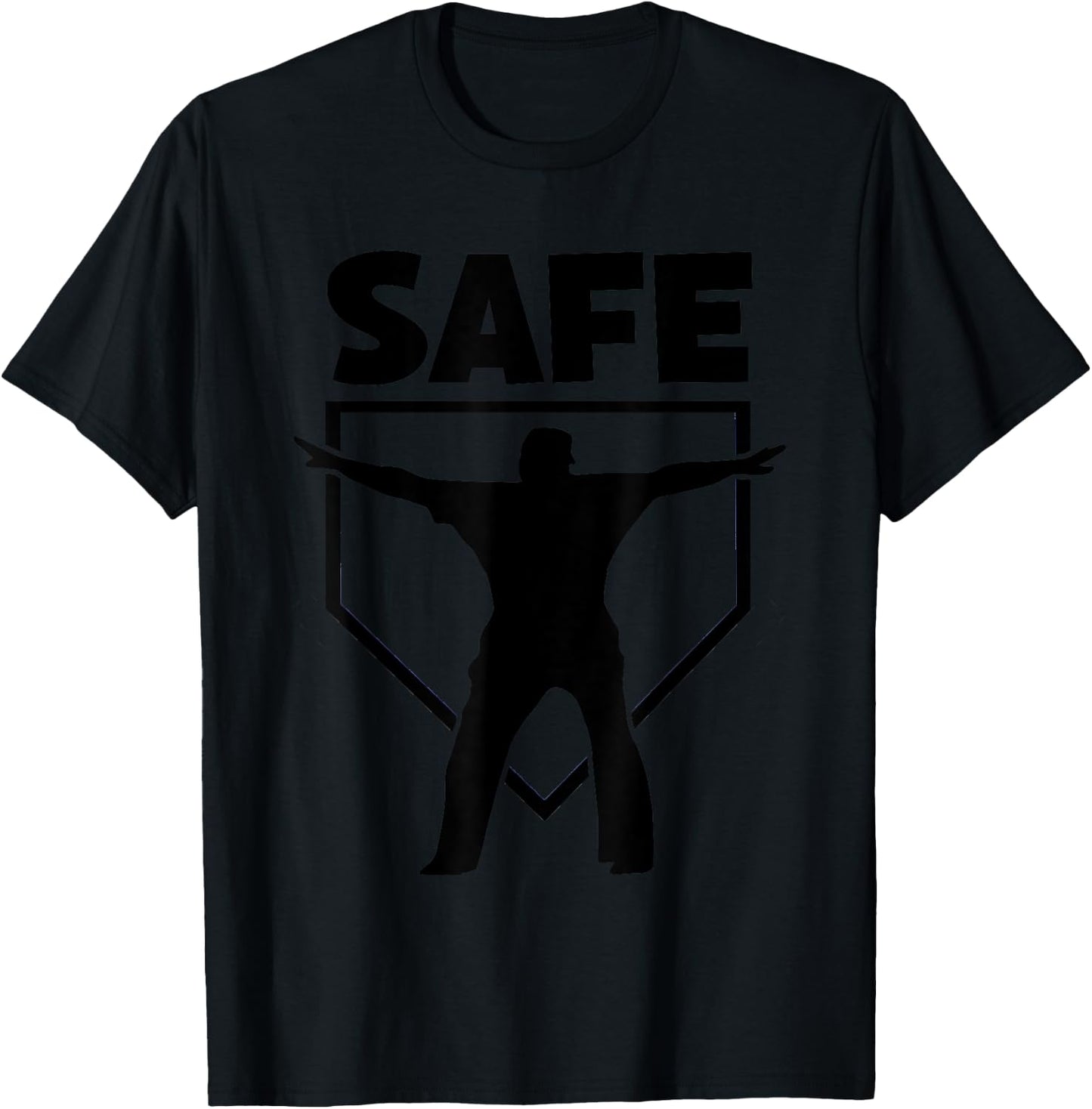Funny Baseball Umpire Best Umpire Calls Safe T-Shirt - T-Shirt | Black