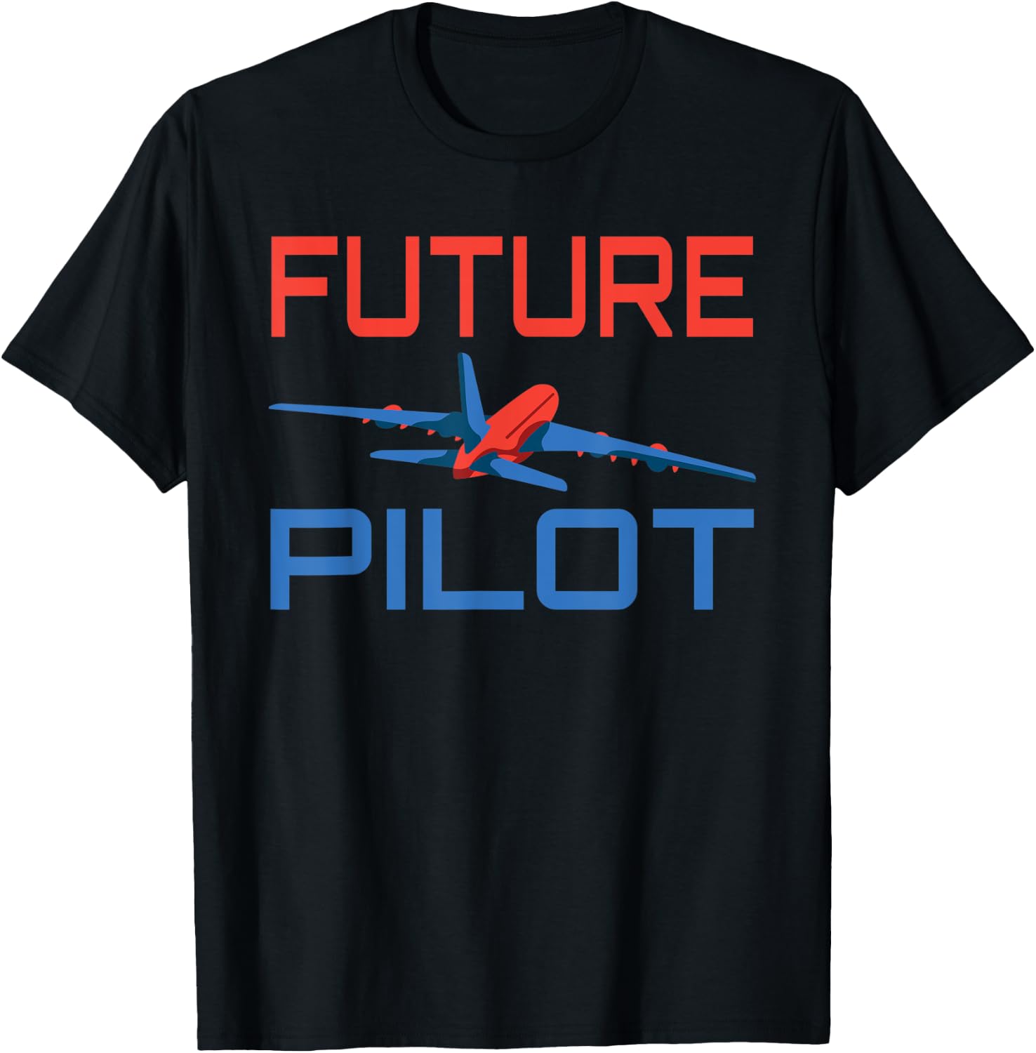 Airplane Flying Aircraft Future Pilot T-Shirt - T-Shirt | Black