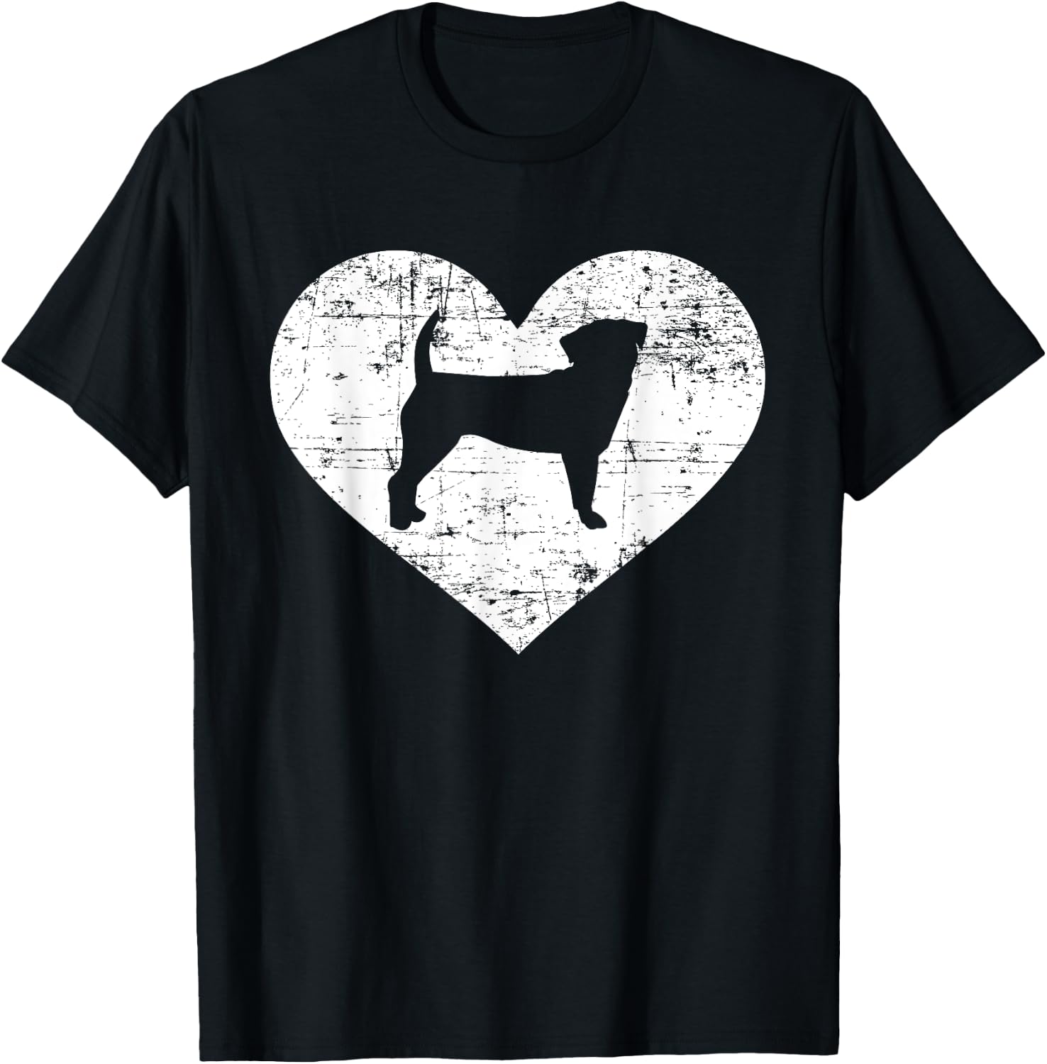 Puggle heart T-Shirt - T-Shirt | Black