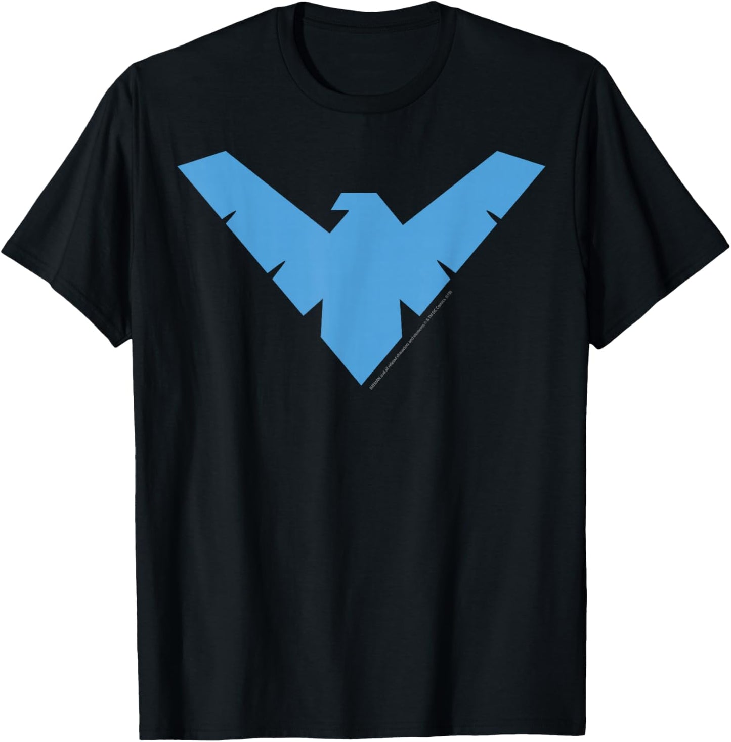 DC Comics Nightwing Classic Superhero Blue Logo T-Shirt - T-Shirt | Black
