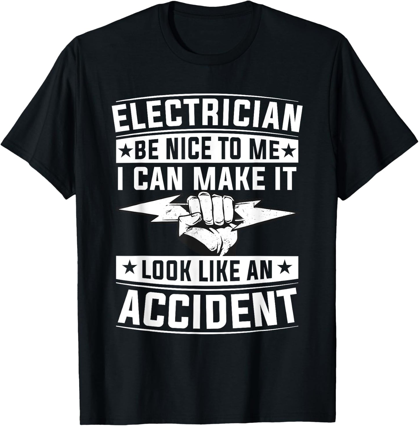 Be Nice To Me I Can Make It Look Like An Accident T-Shirt - T-Shirt | Black