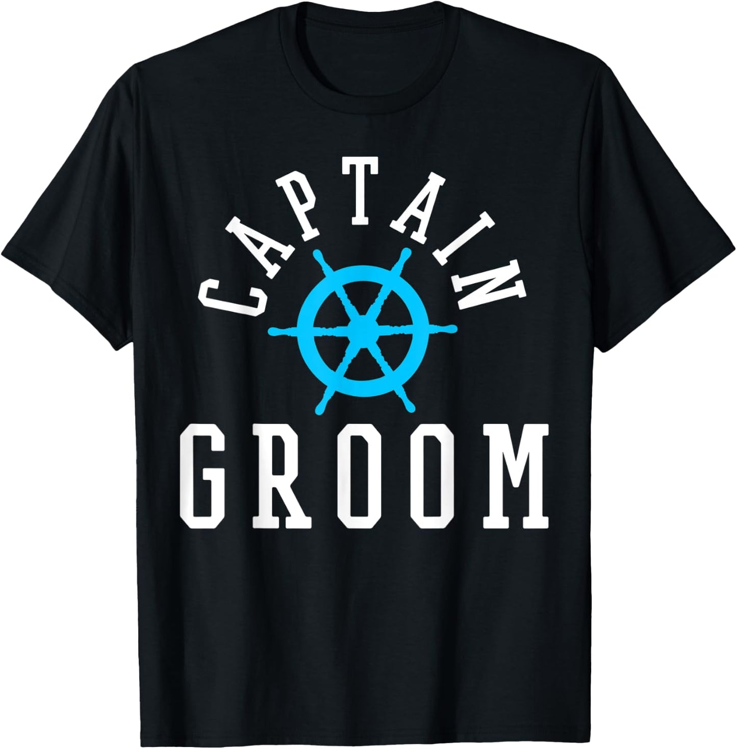 Groom Nautical Wedding Cruise Ship Yacht T-Shirt - T-Shirt | Black