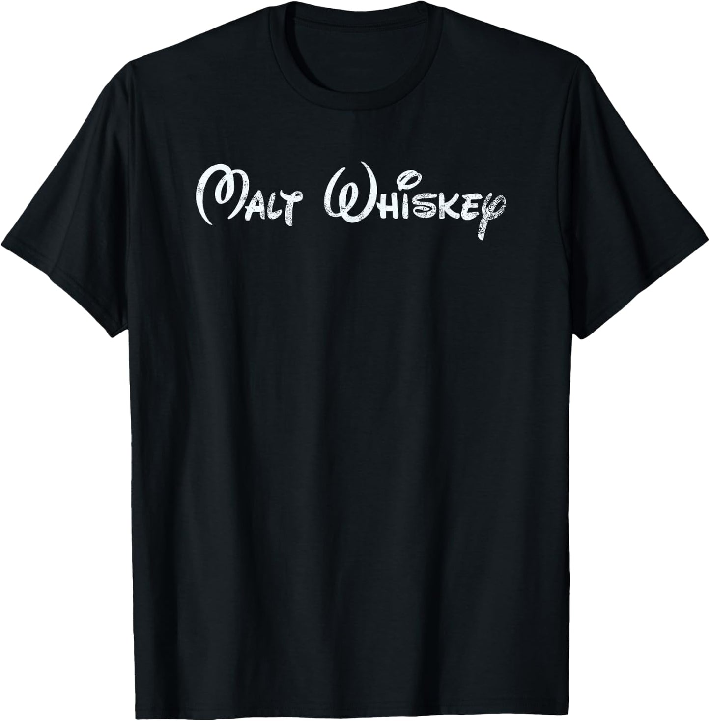 Malt Whiskey The Original Happiest Drink On Earth T-Shirt - T-Shirt | Black