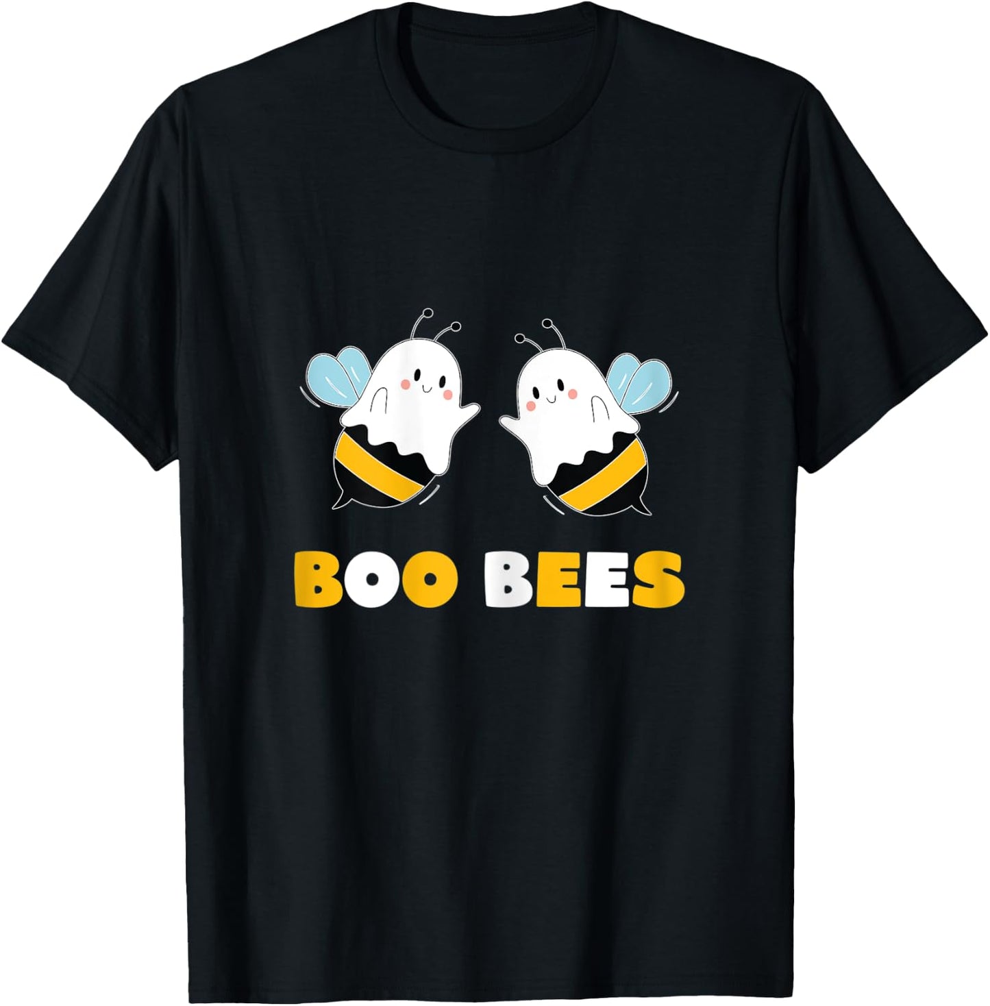 Boo Bees Funny Girls Halloween Ghost Bee Meme T-Shirt - T-Shirt | Black