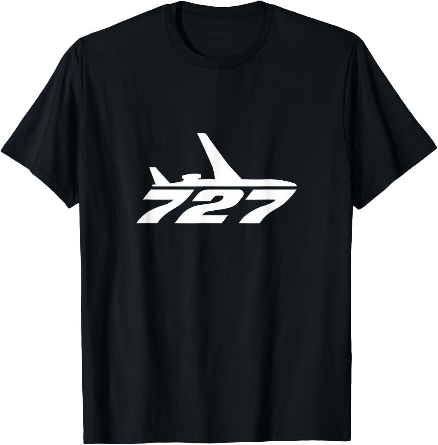 727 Airliner Plane For Avgeeks T-Shirt - T-Shirt | Black