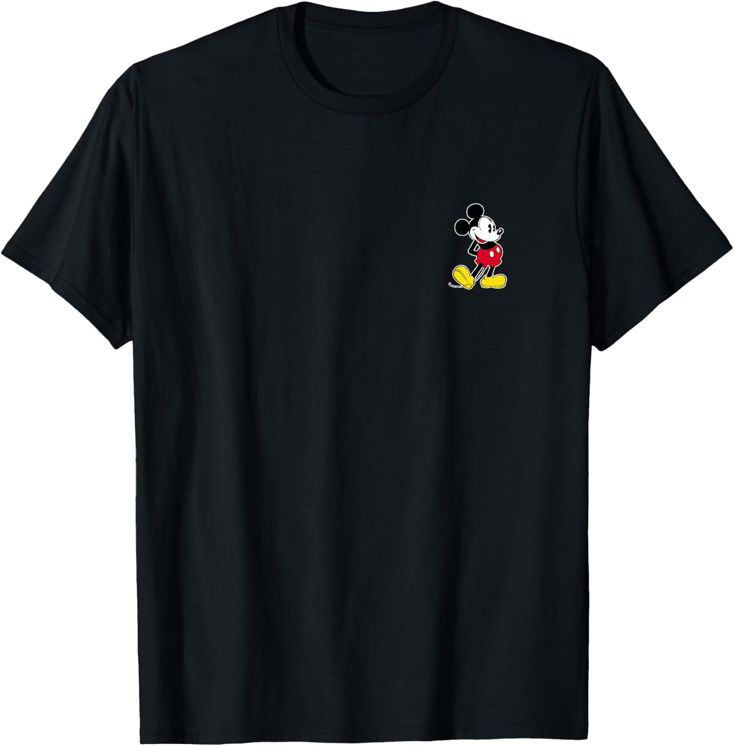 Disney Mickey Mouse Classic Small Pose T-Shirt - T-Shirt | Black