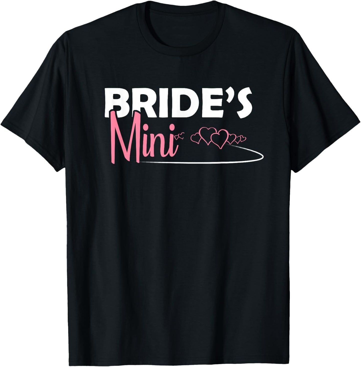 Bride's Mini Little Girl Sister Niece Daughter of the Bride T-Shirt - T-Shirt | Black