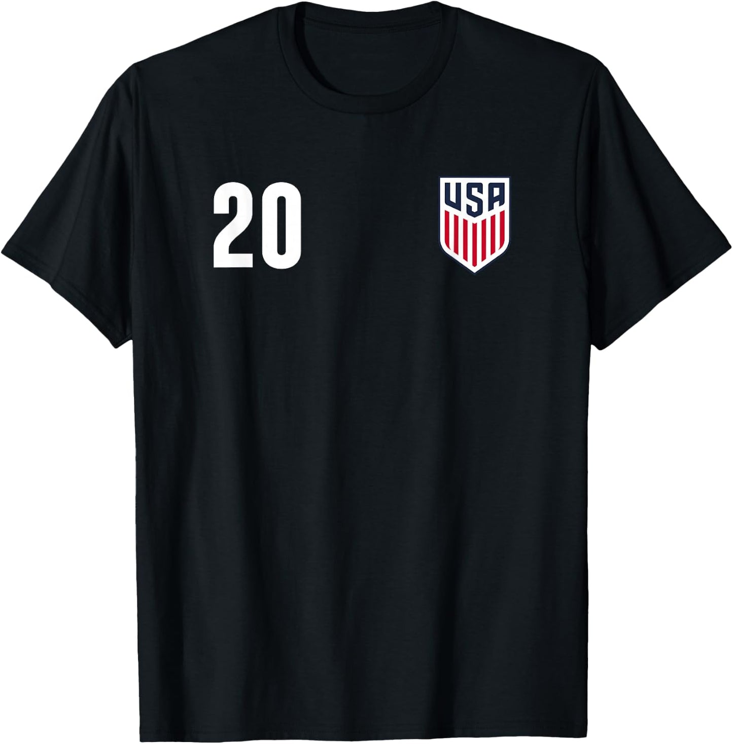 Officially Licensed US Soccer Folarin Balogun, Legacy #20 T-Shirt - T-Shirt | Black