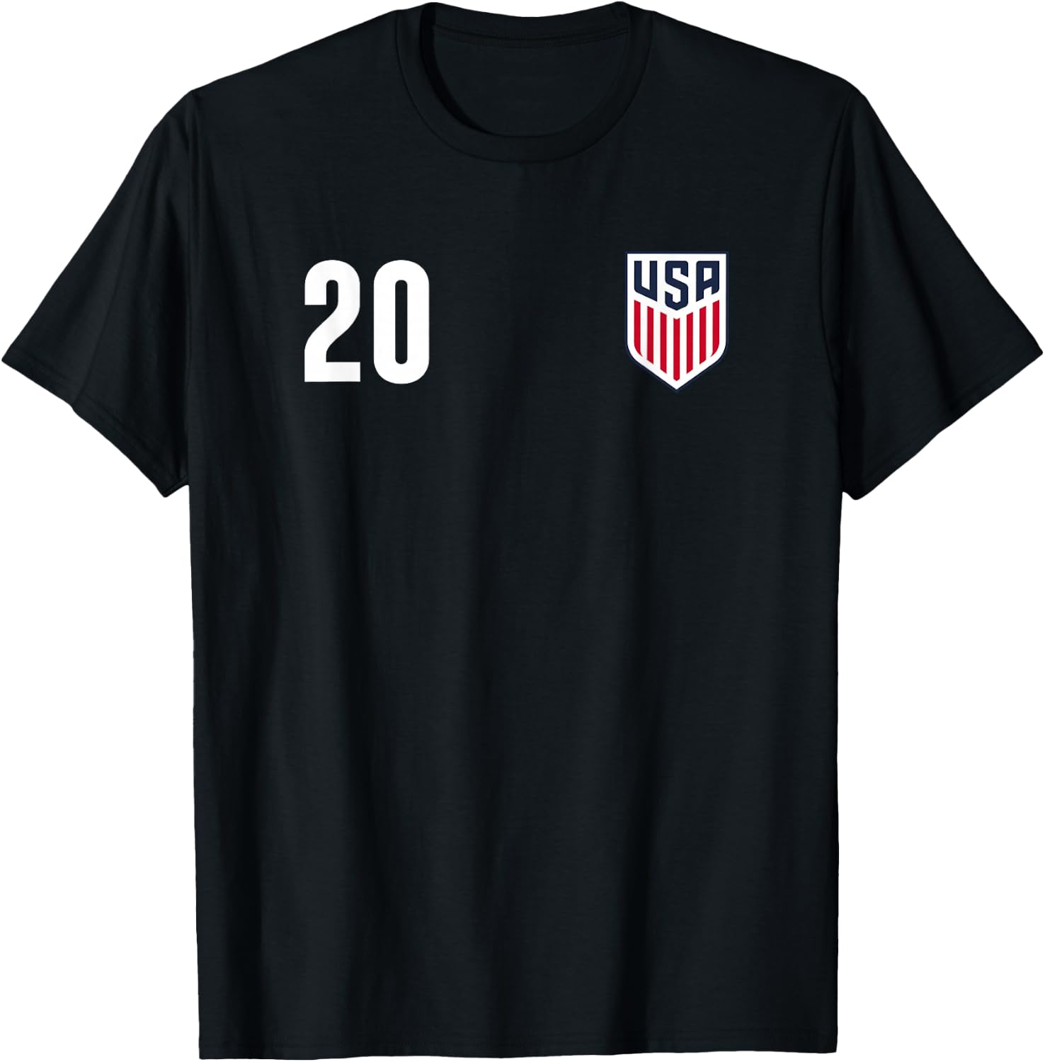 Officially Licensed US Soccer Folarin Balogun, Legacy #20 T-Shirt - T-Shirt | Black