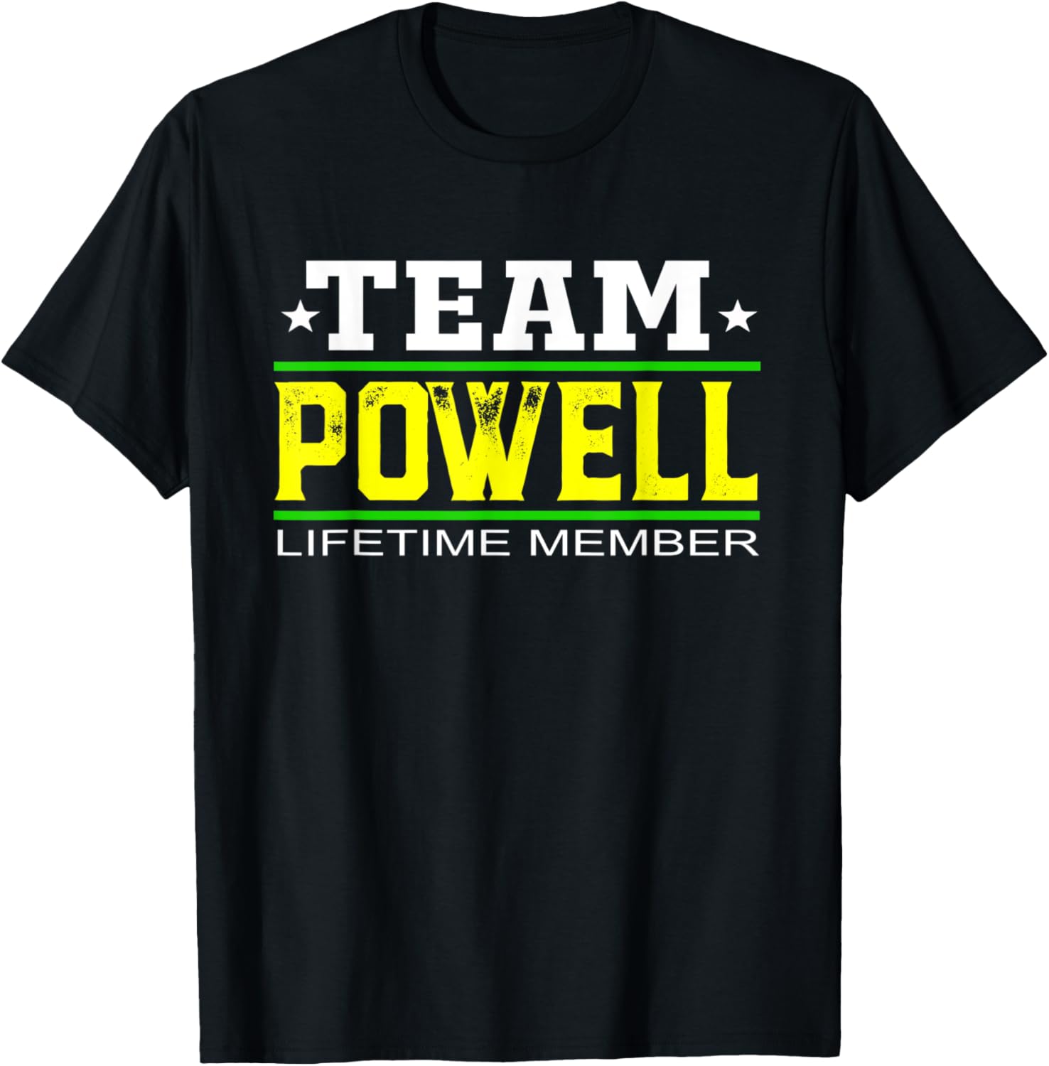 Team Powell Lifetime Member Surname Last Name Tree Reunion T-Shirt - T-Shirt | Black