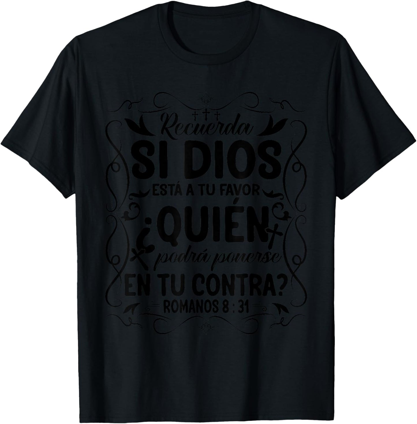 Camisetas Cristianas En Espanol Frases Biblia Jesús Te Ama T-Shirt - T-Shirt | Black
