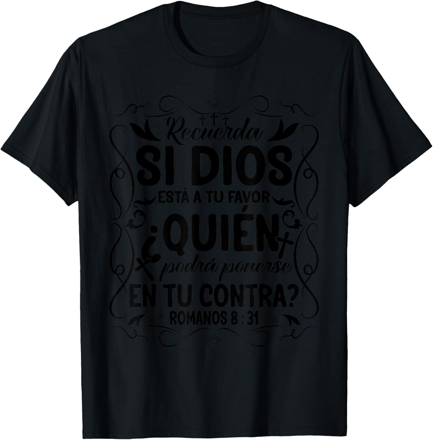 Camisetas Cristianas En Espanol Frases Biblia Jesús Te Ama T-Shirt - T-Shirt | Black
