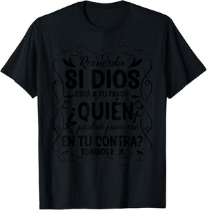 Camisetas Cristianas En Espanol Frases Biblia Jesús Te Ama T-Shirt - T-Shirt | Black