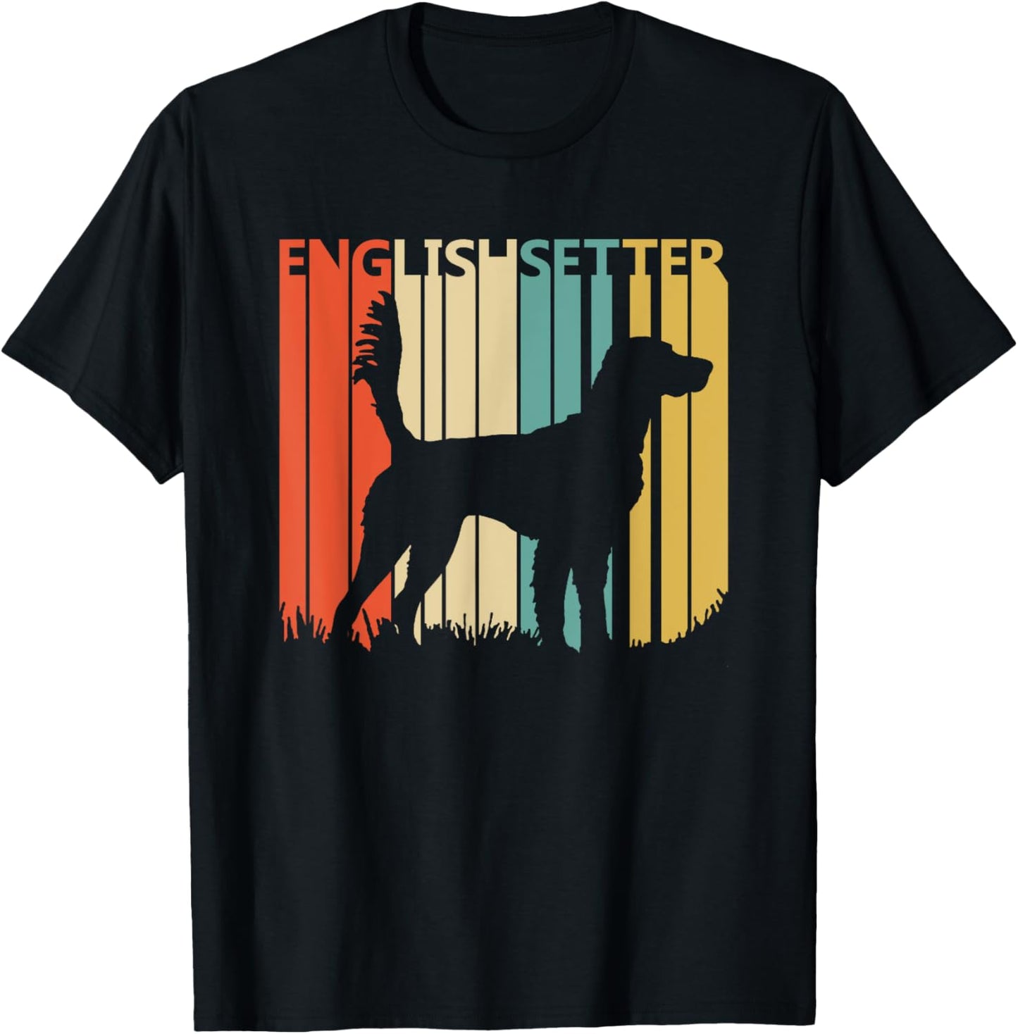 Vintage English Setter T-Shirt - T-Shirt | Black