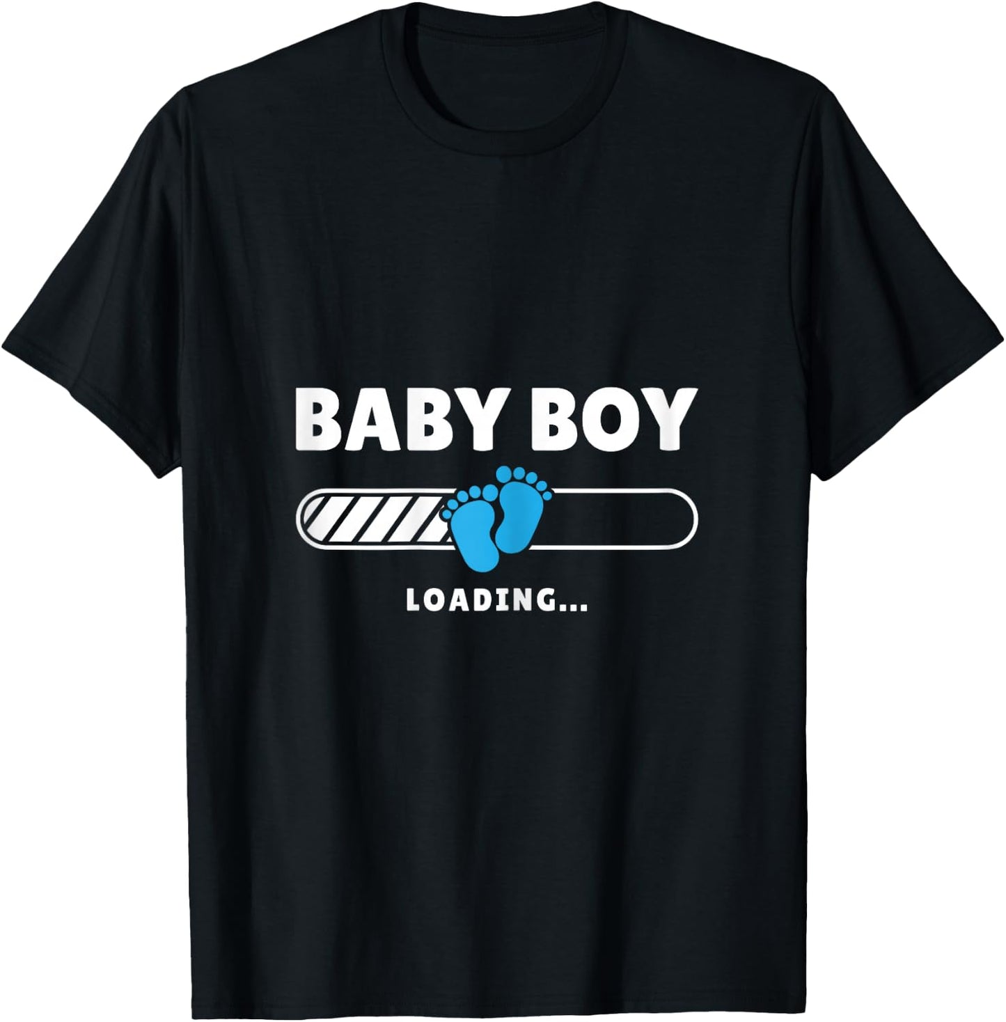 Mom Baby Boy Loading Mother To Be Pregnancy Pregnant Woman T-Shirt - T-Shirt | Black