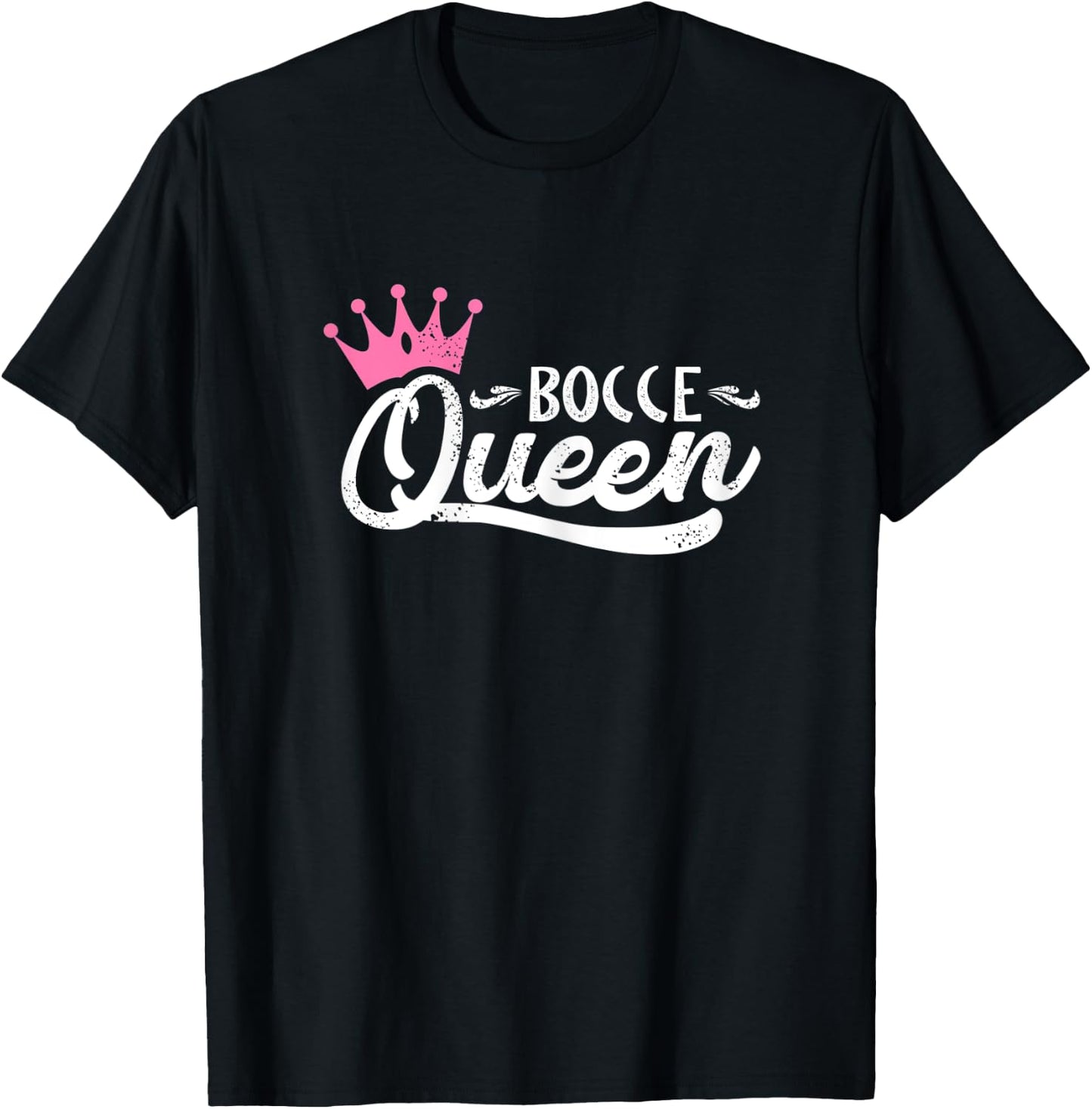 Bocce Queen - Funny Women Bocce Ball Lover Player T-Shirt - T-Shirt | Black