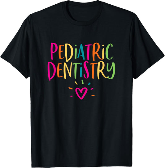 Pediatric Dentistry Gift Staff Matching Team Dentist DDS T-Shirt - T-Shirt | Black