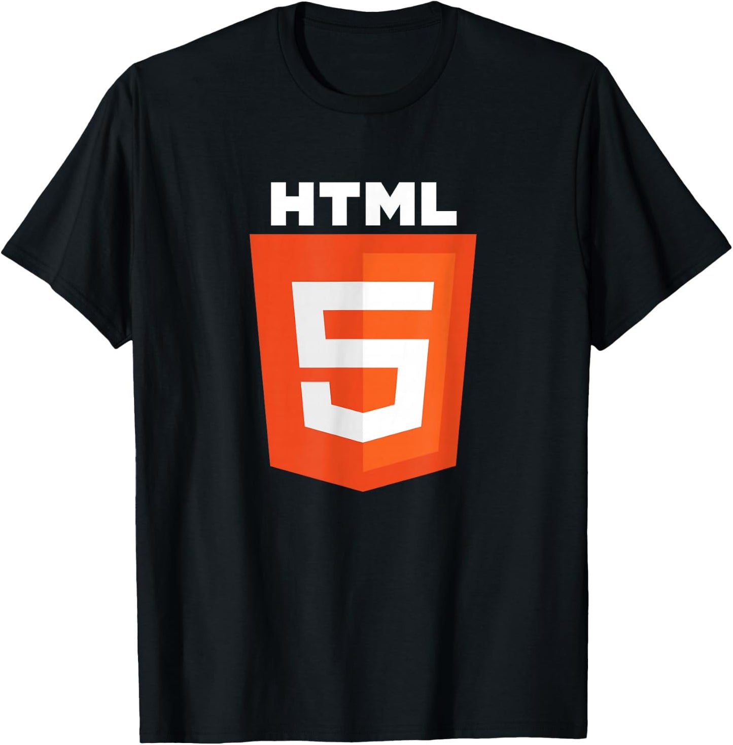 HTML5 HTML Logo Web Programmer Nerd Funny - Computer Coding T-Shirt - T-Shirt | Black