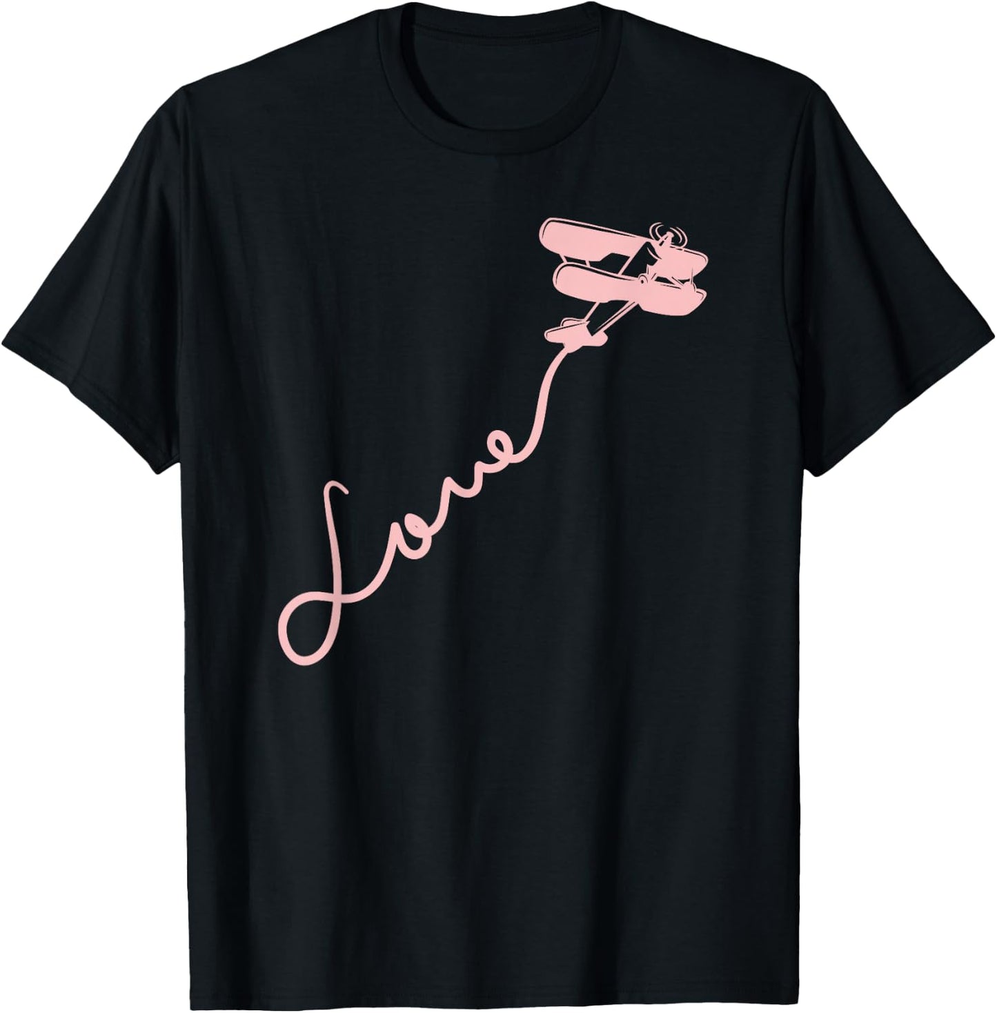 Female Pilot Gift Shirt Love Aviation And Flying T-Shirt - T-Shirt | Black