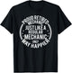 Funny Retirement Mechanic - Proud Retired Mechanic T-Shirt - T-Shirt | Black