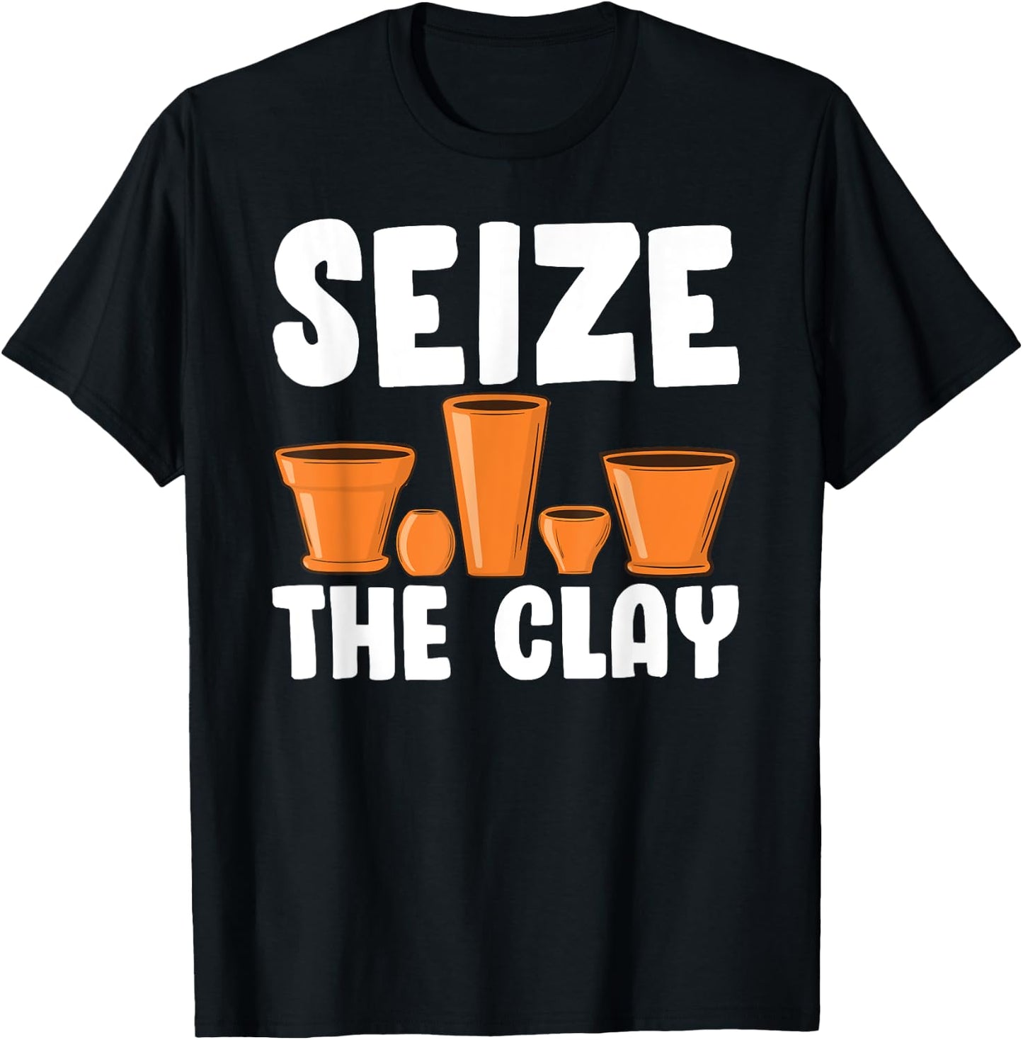 Funny Pottery Gift Women Cool Ceramic Clay Pottery T-Shirt - T-Shirt | Black