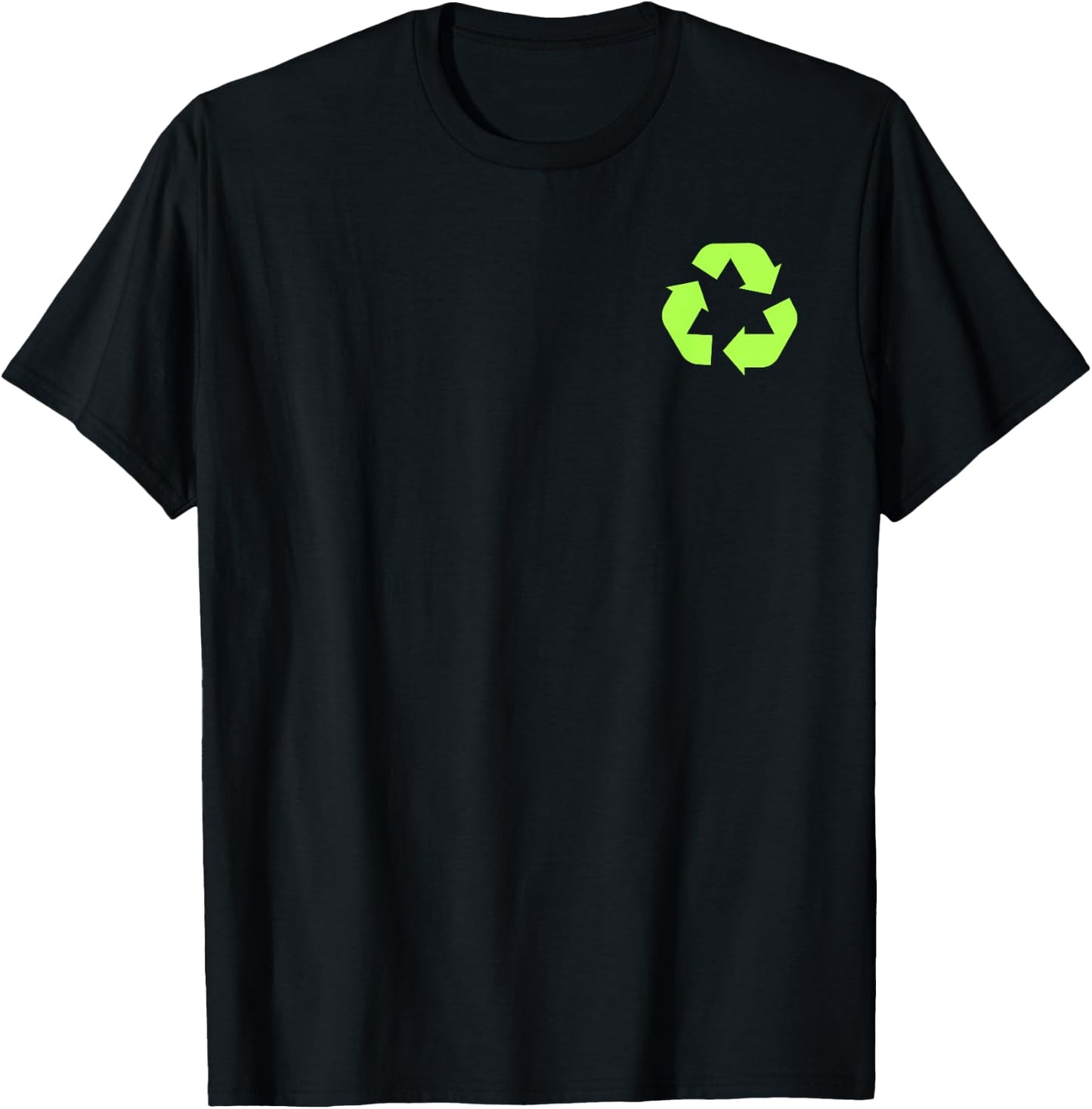 Recycles Earth Environmental Sustainability Recycling Day T-Shirt - T-Shirt | Black