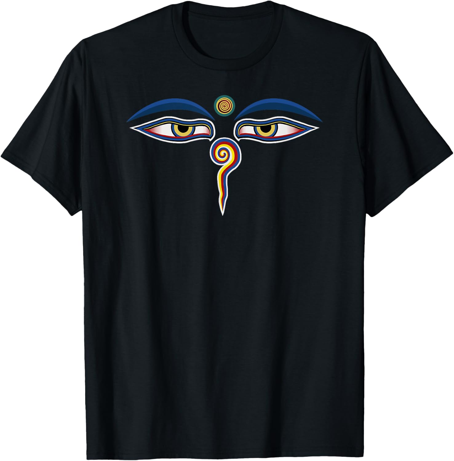 Eyes of Buddha T-Shirt - T-Shirt | Black