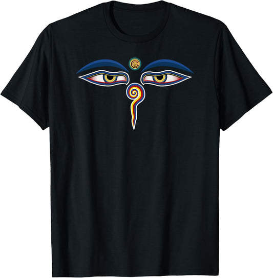Eyes of Buddha T-Shirt - T-Shirt | Black
