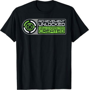 Achievement Unlocked Funny Gamer Dad Pregnancy Man Gift T-Shirt - T-Shirt | Black