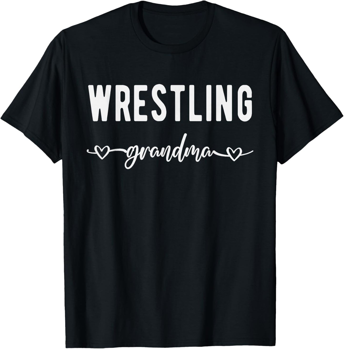Wrestling Grandma Funny Grandmother Wrestling Lovers Gift T-Shirt - T-Shirt | Black