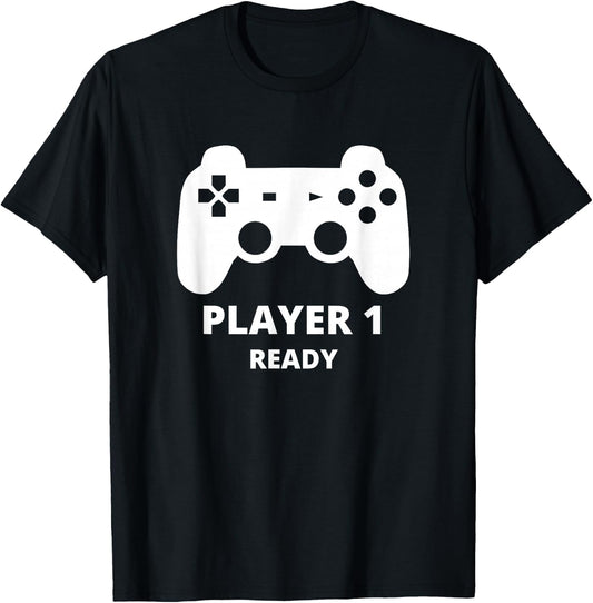 Player 1 shirt kids Player 1 toddler shirt T-Shirt - T-Shirt | Black