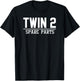 ORIGINAL + SPARE PARTS funny identical twins matching T-Shirt - T-Shirt | Black