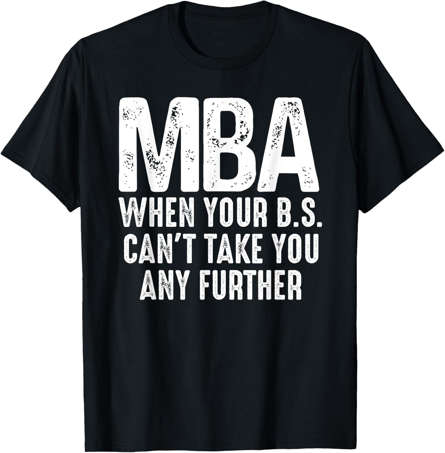 Funny MBA Design Women Master Degree Graduation Day T-Shirt - T-Shirt | Black
