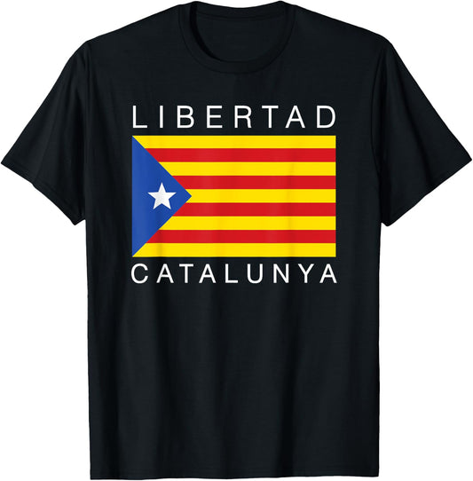 Libertad Catalunya Catalan Catalonia Espana T-Shirt - T-Shirt | Black