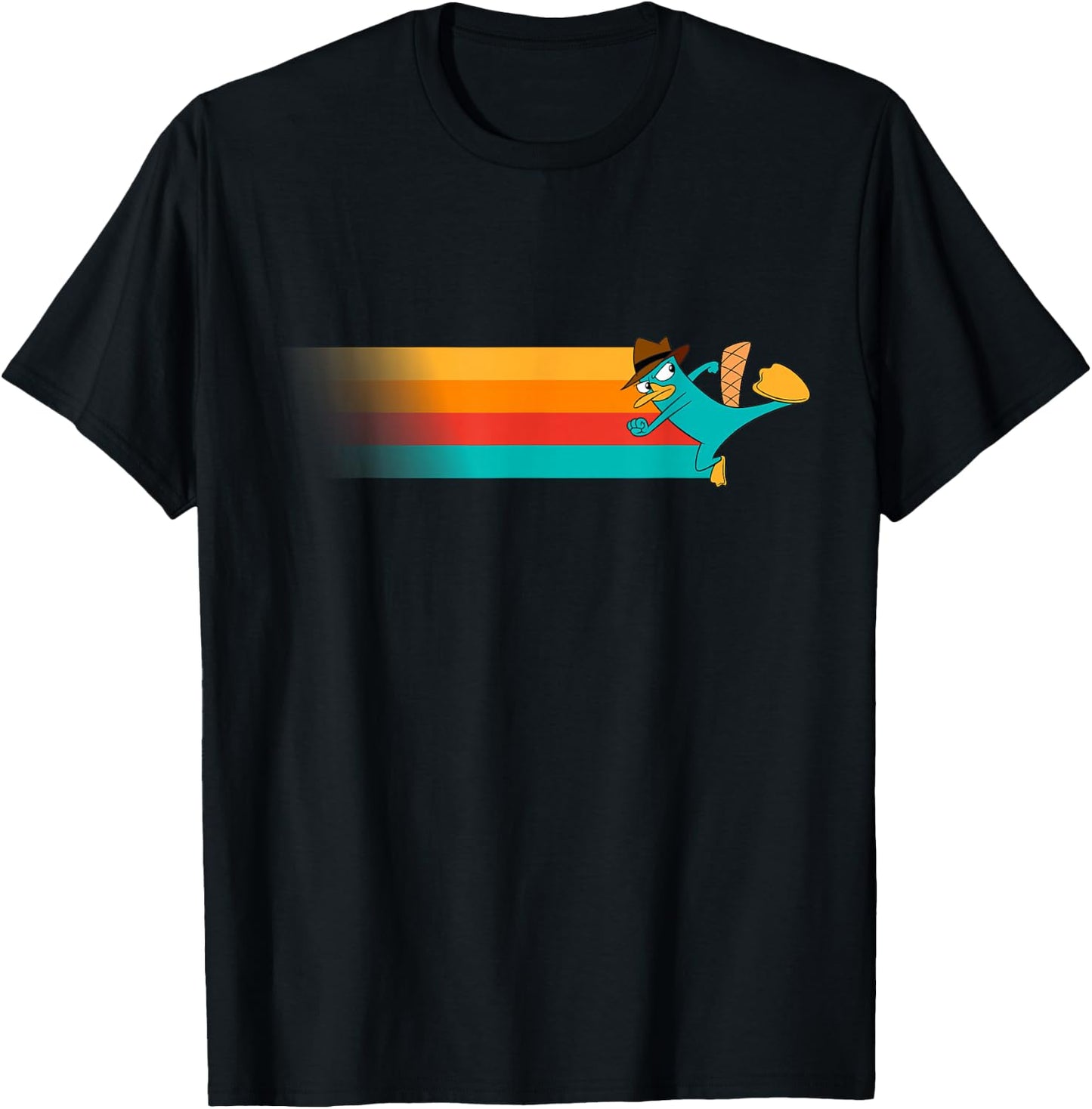 Disney Channel Phineas and Ferb Perry The Platypus Small T-Shirt - T-Shirt | Black