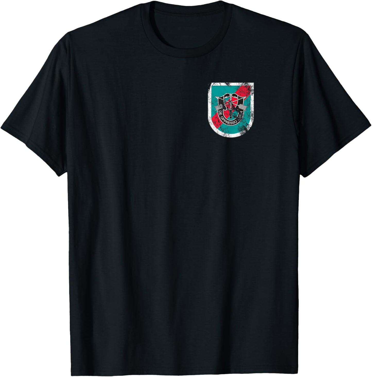 US 20th Special Forces Group (SFG) Distressed Worn Look T-Shirt - T-Shirt | Black
