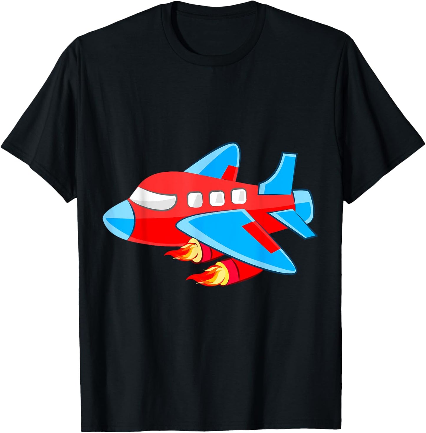 Boy Gifts Airplane Shirts For Boys. Airplane Shirts For Kids T-Shirt - T-Shirt | Black