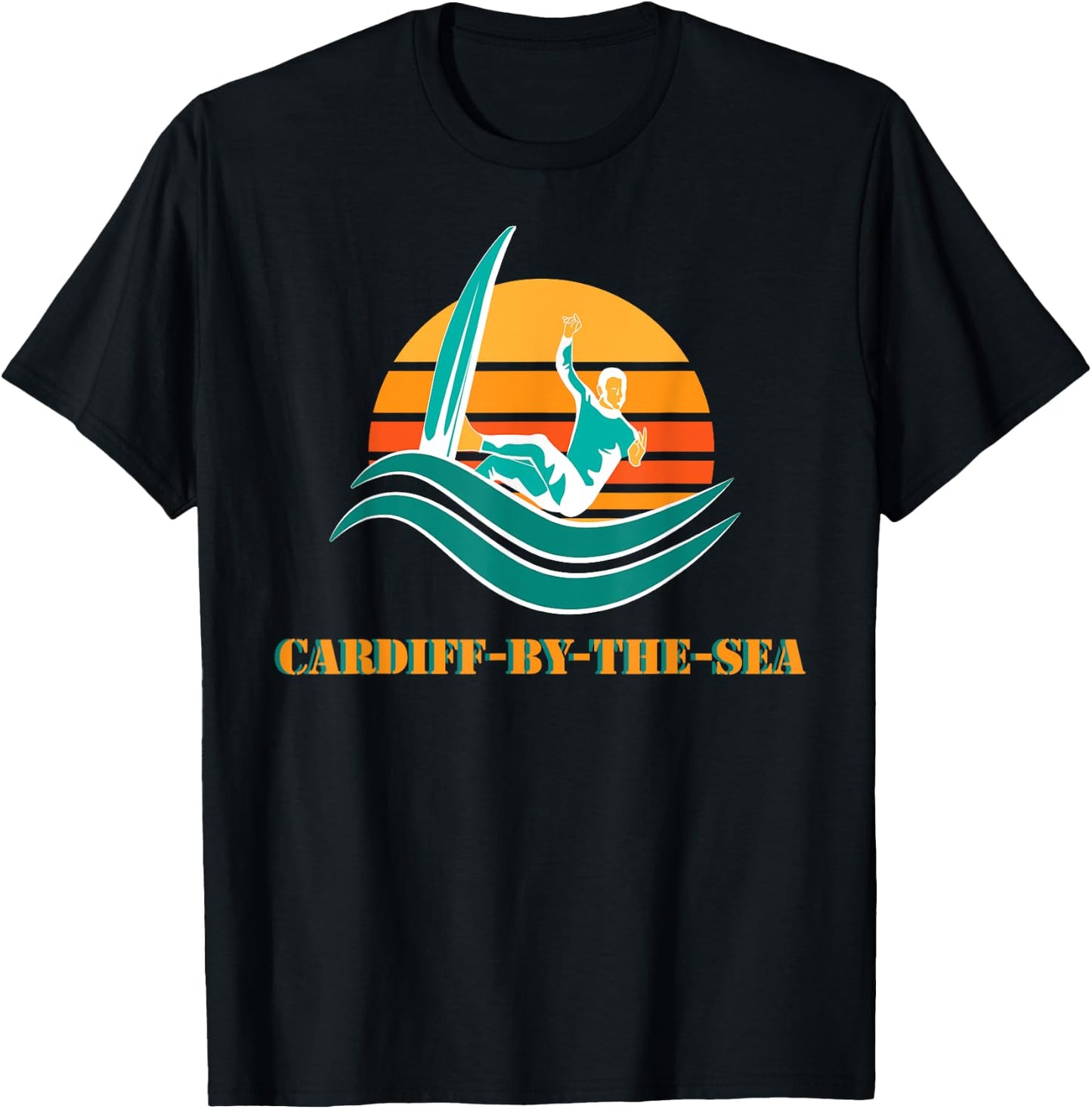 Cardiff by the Sea Souvenir California Men Women T-Shirt - T-Shirt | Black
